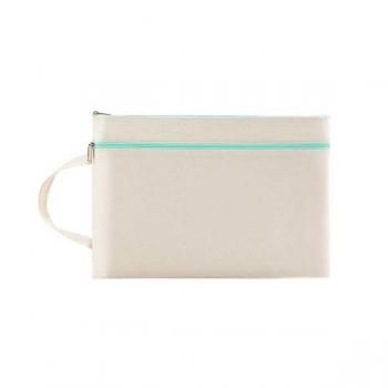 莫蘭迪A4手提牛津布拉鍊文件袋